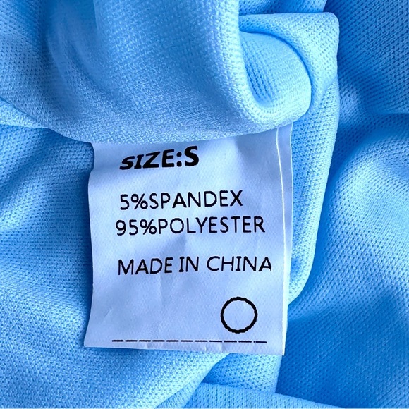 Boutique Brand - Sleeveless Tiered Ruffle Baby Blue Dress Size S - Picture 5 of 11